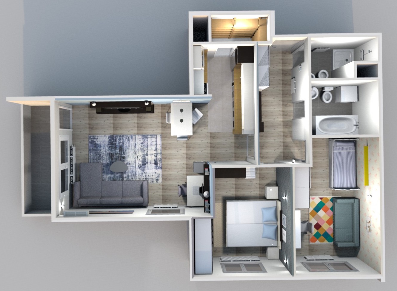 00 Top View Floor Plan 